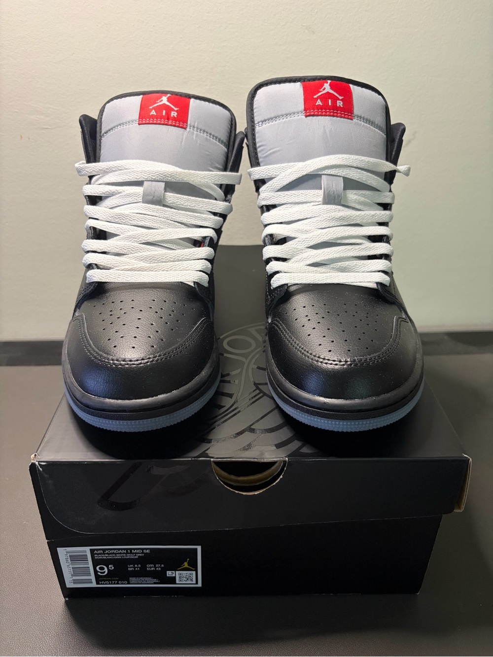 Jordan Men’s Sneakers - Black / White / Red